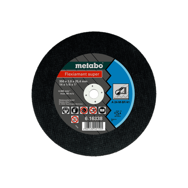 Metabo Flexiamant super 350 x 3 x 25.4 mm Stahl, A 24-M, TF 41