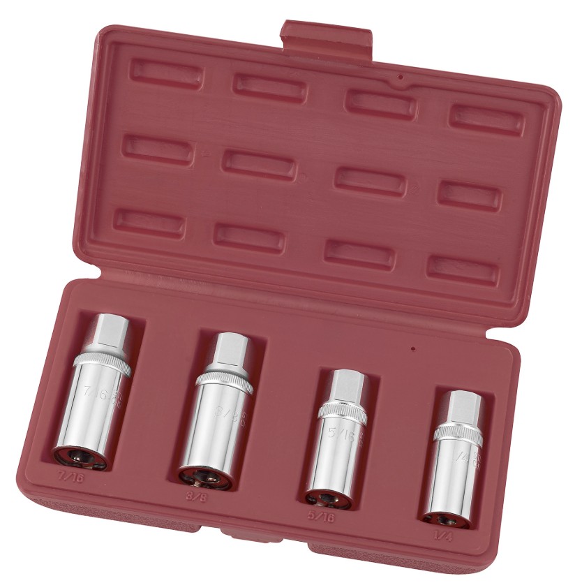 KRAFTWERK PRO LINE Bolzenausdreher-Satz, 4-teilig, Kunststoffkoffer, BxTxH 221 × 123 × 45 mm