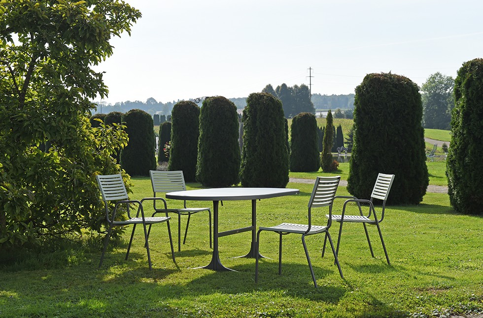 Schaffner Chaise de jardin LAMELLO sans accoudoirs, revêtement par poudre, disponible en plusieurs couleurs