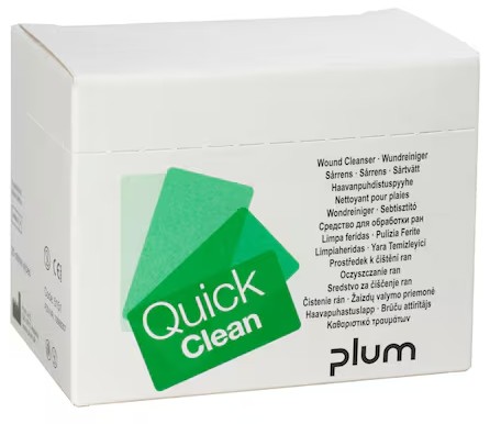 Quick Clean, Nachfüllpack, Wundreinigungstücher Plum 5151CH, Packung mit 20 Stück