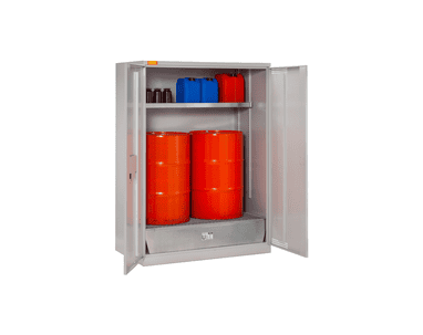 Armoire à fûts pour un stockage sûr et approprié des fûts - 2 variantes