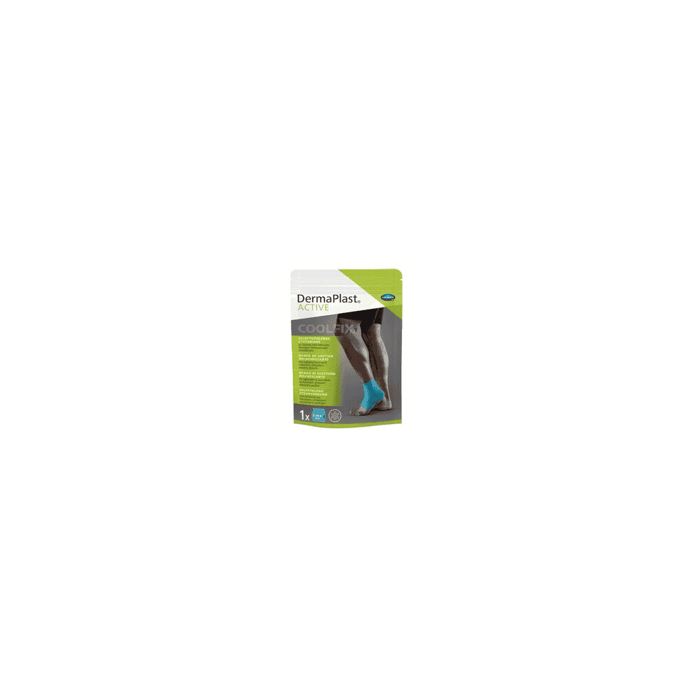 Bande de soutien auto-rafraîchissante DermaPlast Active, 60 mm x 4 m, bleue