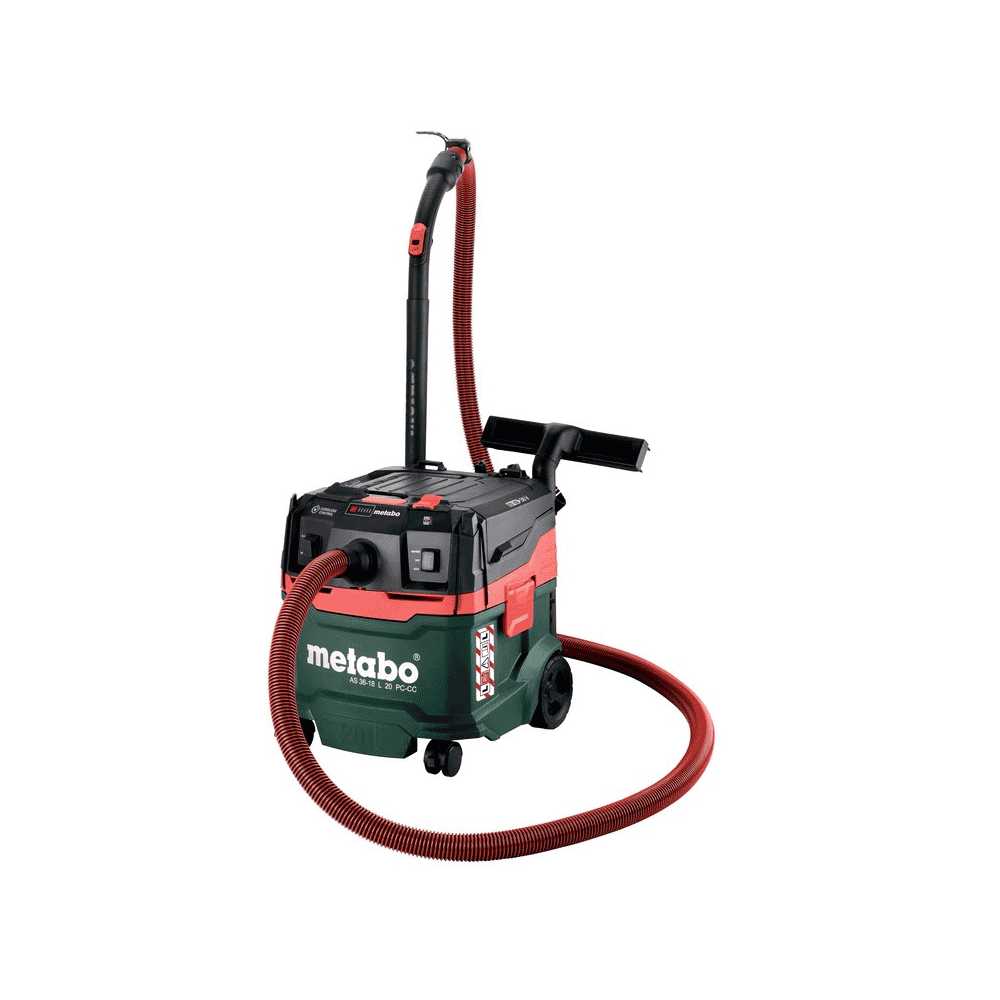 Metabo Akku-Sauger AS 36-18 L 20 PC-CC, 18 V mit manueller Filterabreinigung und CordlessControl