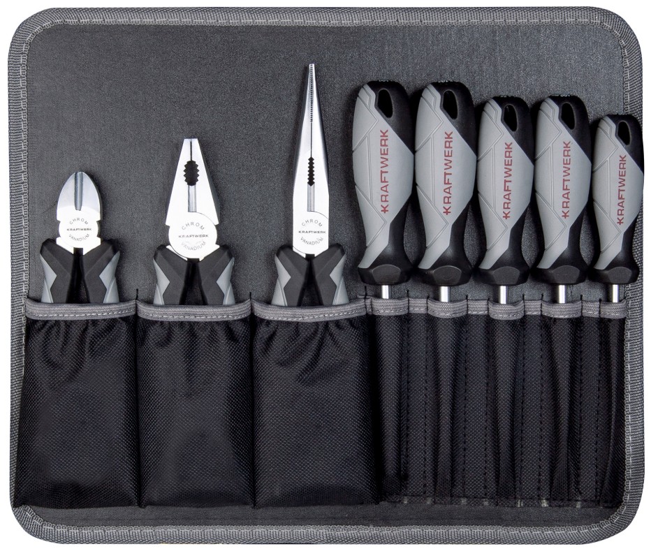 KRAFTWERK Werkzeugkoffer BASIC B143, inkl. Werkzeug , 1/4"+3/8", 102-teilig