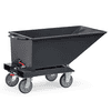 Fetra Muldenkipper mit Ablasshahn "GREY EDITION", 250 Liter Inhalt, 750 kg Tragkraft