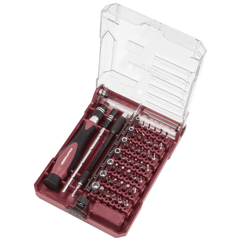 KRAFTWERK Präzisions-Schraubendreher-Set 1/4", 45-teilig, für Feinmechanik und Elektronik