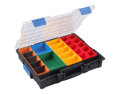 Bedrunka+Hirth Flex-Box-Kunststoff - 23 Fächer, 440 x 355 x 76 mm