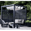 PLUS Pergola Daylife aus Holz, Schwarz RAL 9005, Modell 5, BxTxH 1980 x 1980 x 2180 mm
