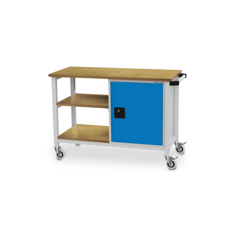 Bedrunka+Hirth Mobile Werkbank mit Schiebegriff, R 18-16, BxTxH 1200 x 540 x 880 mm