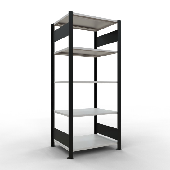 Schulte rayonnage de bureau système enfichable MULTIplus150, utilisable des deux côtés