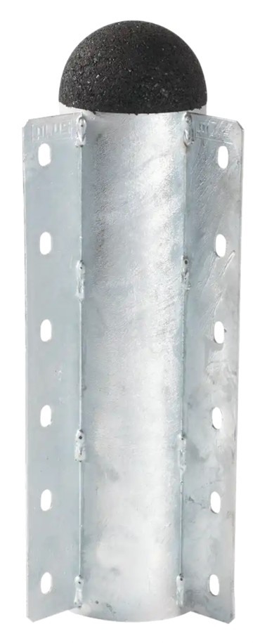 PIPE Eckmodul aus Stahl, feuerverzinkt, Durchmesser Ø 100 mm, Höhe 360 mm