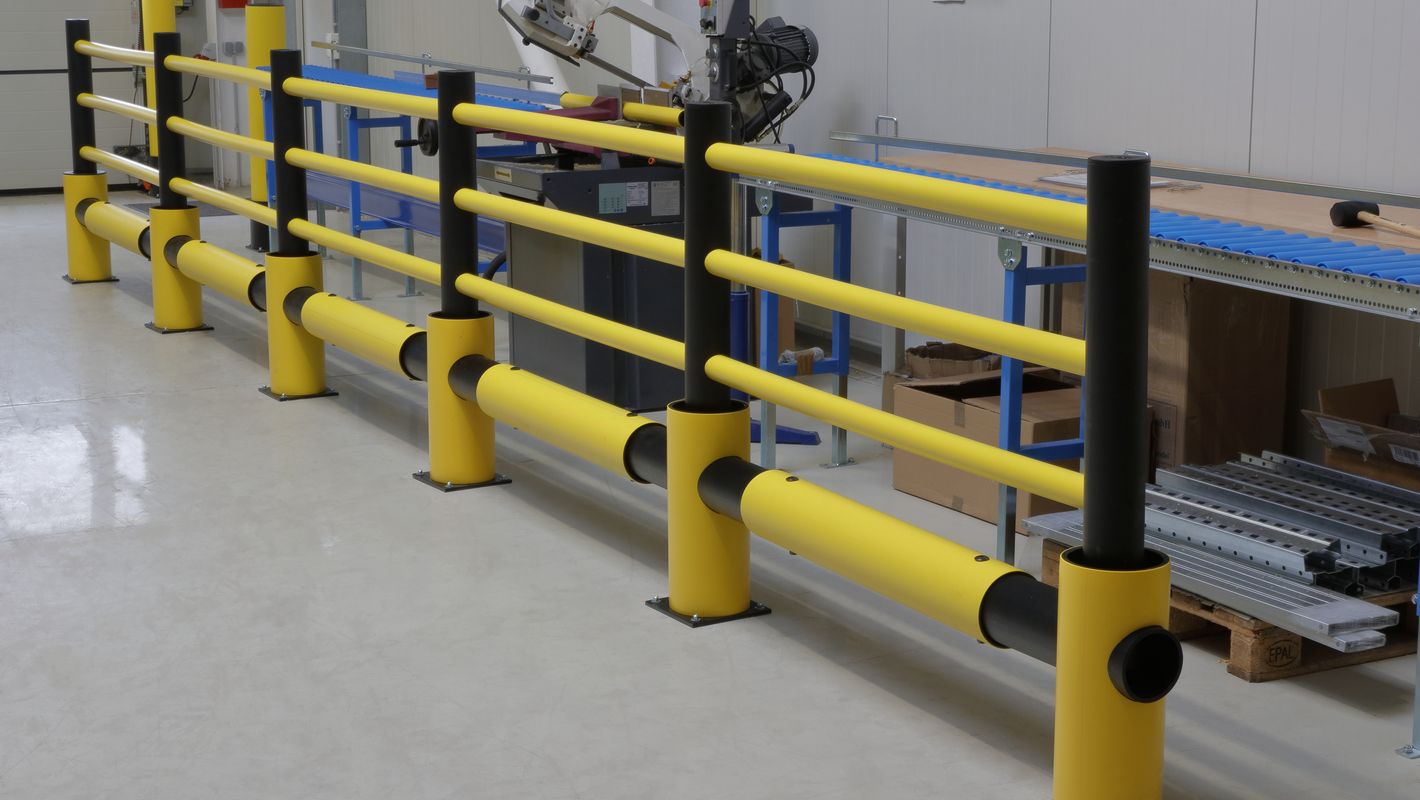 Verkehrsbarriere PLUS „Echo“, aus Polyethylen, Pfostenhöhe 1200 mm