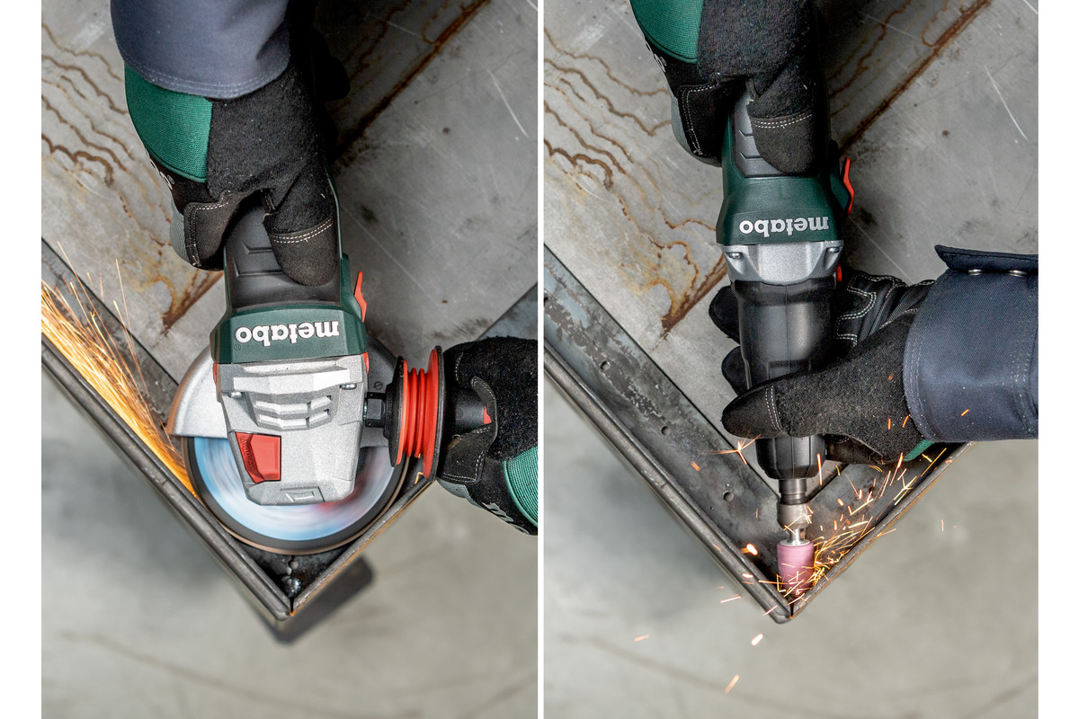 Metabo Akku-Geradschleifer GVB 18 LTX BL 11-28, 18 V (Solo) in zwei Ausführungen
