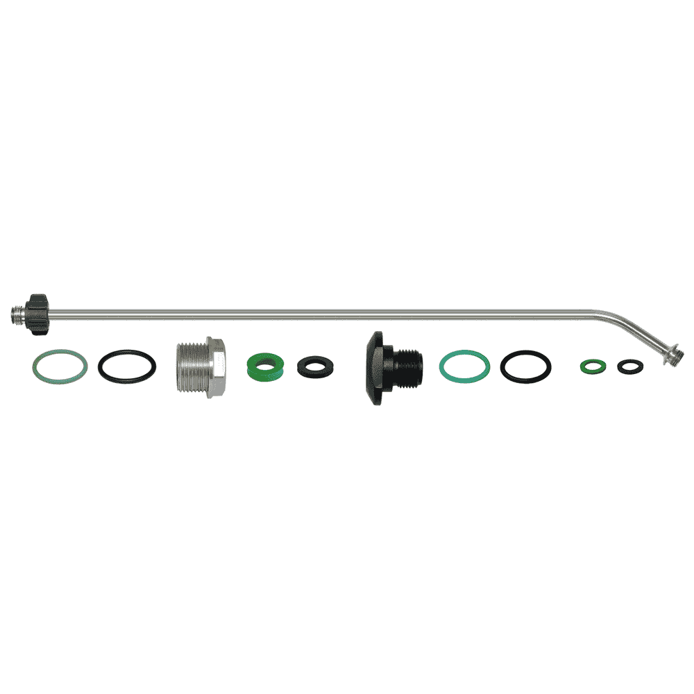 Birchmeier Verlängerungs-Set, 50 cm gebogenes Edelstahl‑Schaumrohr - Zubehör zu Foam-Matic 5 E und 5 P