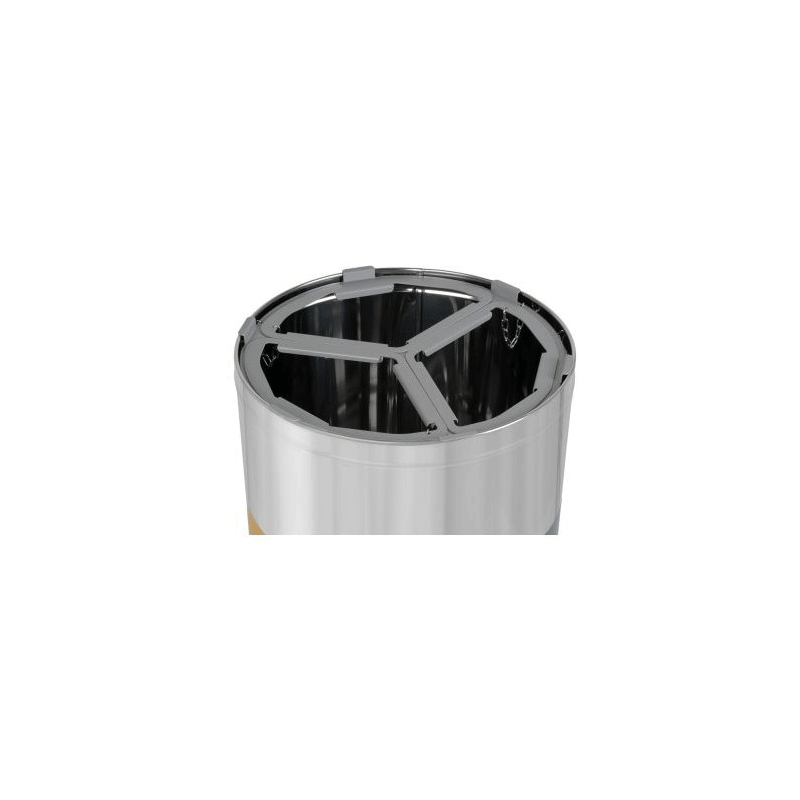 Abfalltrennbehälter Stream Triple, Recycling mit Dreifach-Trennsystem, 3 × 25 Liter