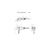 Metabo Winkelschleifer WE 22-230 MVT, 2200 Watt, mit drehbarem Haupthandgriff