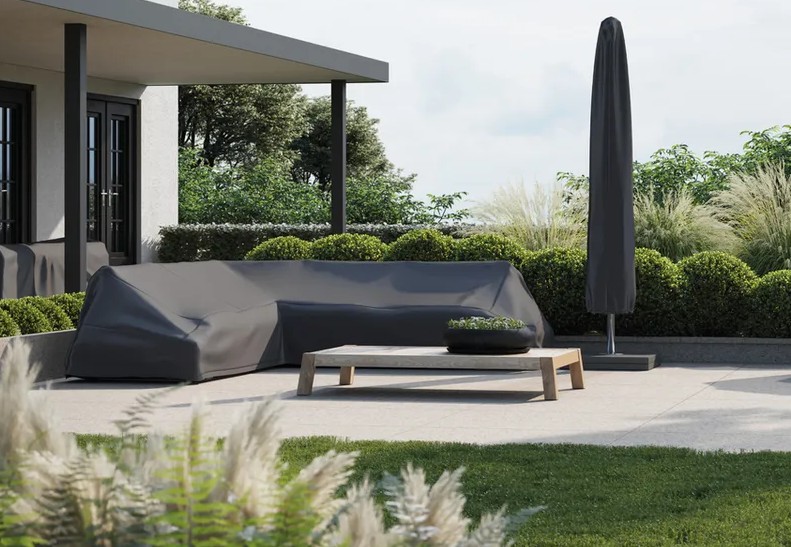 Platinum AeroCover Housse de protection Lounge en forme de L à droite, L x L x L x H 3500 x 2750 x 900 x 700 mm