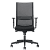 Chaise de bureau Nowy Styl Altum avec dossier en résille, mécanisme synchrone et accoudoirs, noir