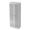 Aktenschrank Rhone mit Milchglastüren, 800 x 420 x 2004 mm, Rahmen silber, in diversen Farben