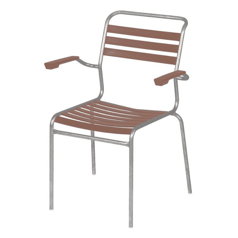 Schaffner Chaise de jardin Säntis, structure en tube d'acier, en diverses exécutions