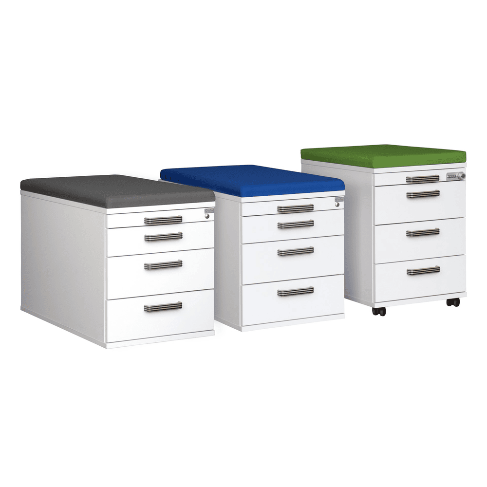 Assise pour conteneur roulant, en diverses versions