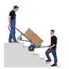 Fetra Diable pour appareils complet avec roues gonflables, capacité de charge 400 kg, LxH 700 x 1300 mm