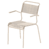 Schaffner Chaise de jardin Spaghetti Säntis avec accoudoirs, disponible en plusieurs versions