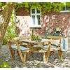 PLUS Combi-Meuble de jardin, imprégné sous pression, quadrangulaire, 2370 x 2370 x 720 / 840 mm
