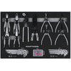 KRAFTWERK Chariot d'atelier LT700 BASIC avec 5 tiroirs, outils inclus, 173 pièces, L x P x H 719 x 474 x 1000 mm
