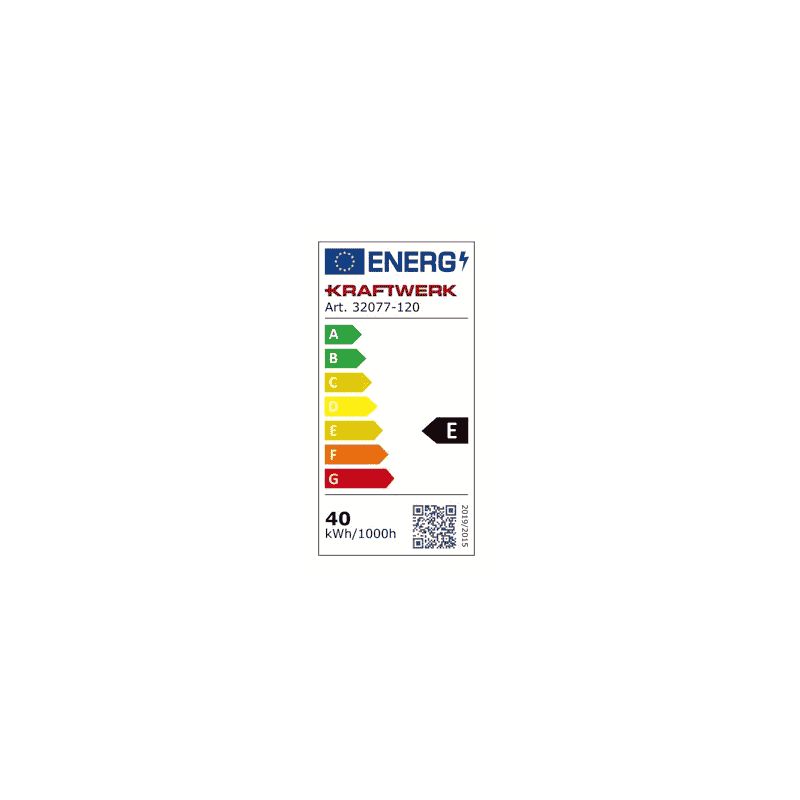 KRAFTWERK Lampe LED pour soubassement 40 W, L x L x H 1200 x 124 x 43 mm