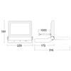 Steinel Projecteur XLED One M, 2050 lumen, orientable verticalement à 180