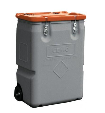 Mobil-Box mit 170/250 l, in verschiedenen Deckelfarben