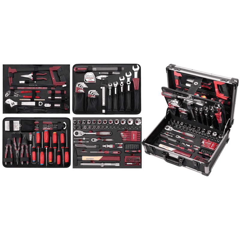 KRAFTWERK PRO LINE Profi-Alu-Werkzeugkoffer KW PB HT, 263-teilig