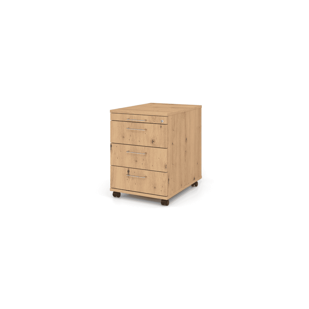 Caisson roulant Zermatt avec 4 tiroirs, fermeture automatique Soft Stopp, en diverses versions