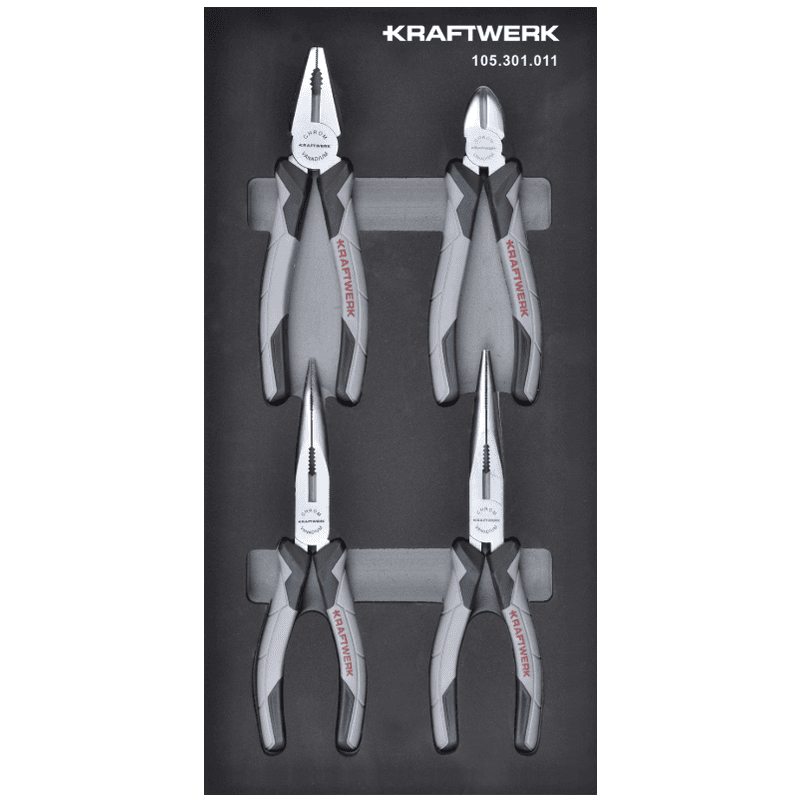 KRAFTWERK BASIC LINE EVA Zangen-Einlage, 200 x 400 mm, 4-teilig