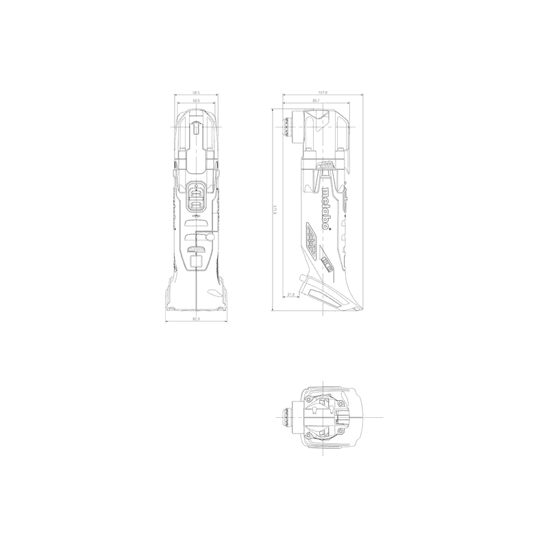 Metabo Akku-Multitool MT 18 LTX, 18 V in zwei Ausführungen
