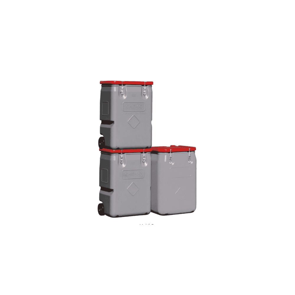 Mobil-Box mit 170/250 l, in verschiedenen Deckelfarben