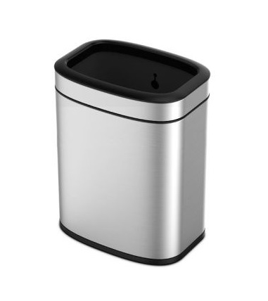 Poubelle OLI CUBE sans couvercle, en acier inoxydable