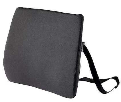 Support dorsal en mousse, ergonomique, L x P x H 380 x 70 x 330 mm, noir