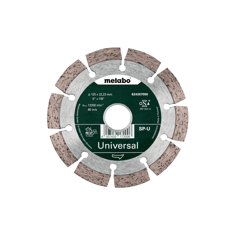 Metabo Meule de tronçonnage diamantée "SP-U" universelle, 125 x 22,23 mm