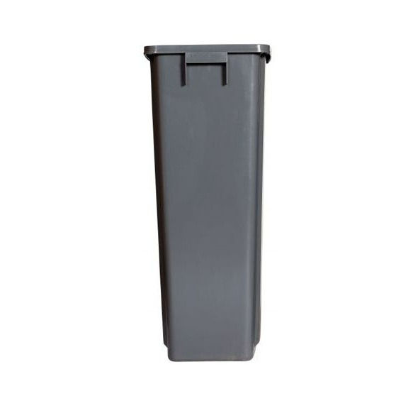 Poubelles FLEXI en polypropylène, grises, disponibles en 2 tailles