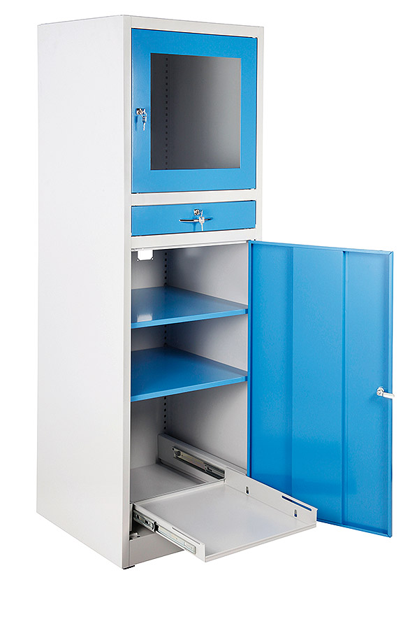 Armoire informatique en différentes versions | protection du matériel informatique contre la poussière et les dommages | mobile ou fixe