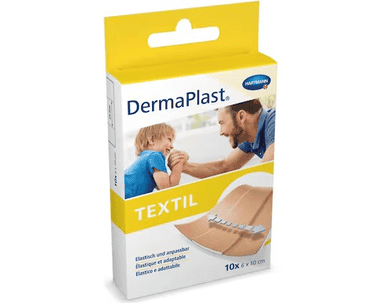  Textil Wundschnellverband DermaPlast, 60 x 100 mm, hautfarbig, Packung à 10 Stück