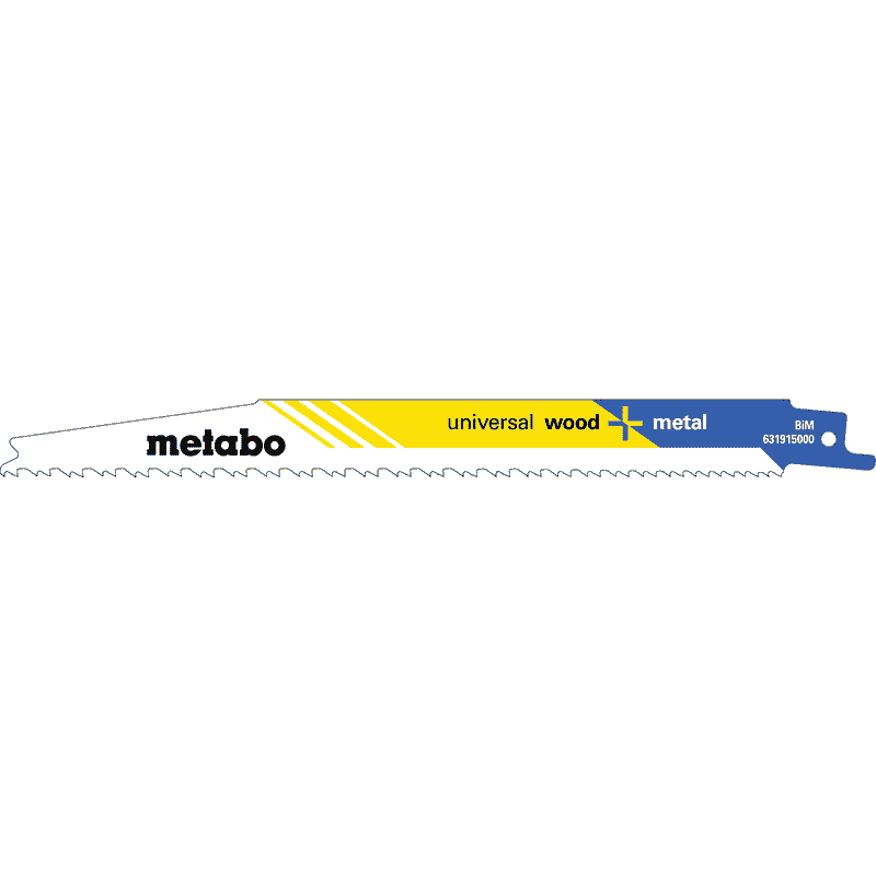 Metabo Säbelsägeblatt "Universal Wood + Metal" 200 mm x 1.25 mm, 2 Stück