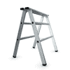 Arbeitsbock Aluminium Silber, LxBxH 825 x 165 x 870 mm