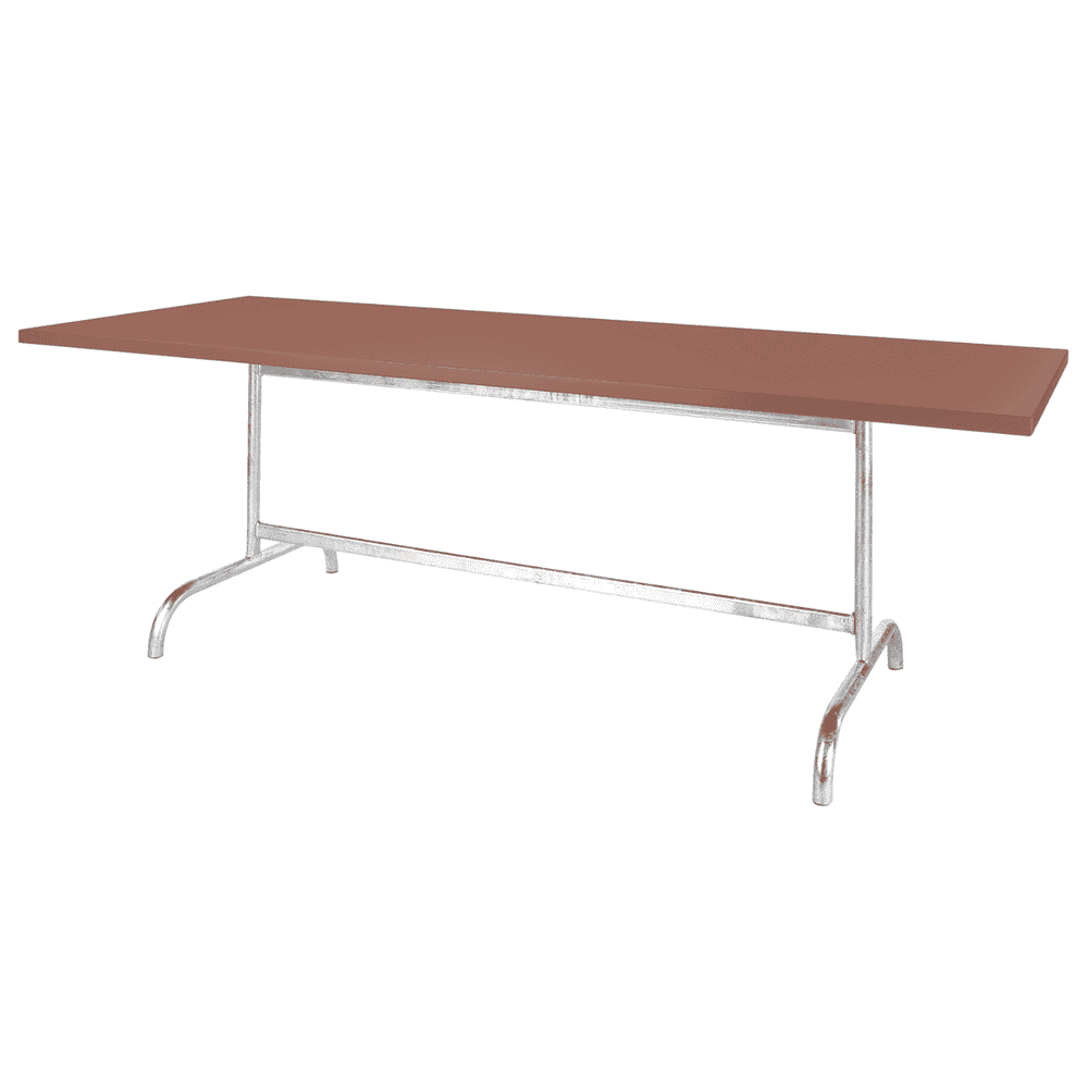 Schaffner Table métallique SÄNTIS, design rétro, en divers modèles