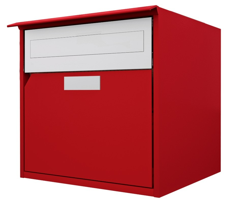 Huber Boîte aux lettres Alu 300 en aluminium avec façade plate, à fixation murale, disponible en plusieurs modèles