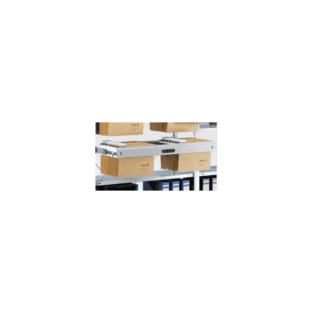 Schulte Extension pour dossiers suspendus pour rayonnages à système enfichable, l x p 1000 x 300 mm, gris clair RAL 7035