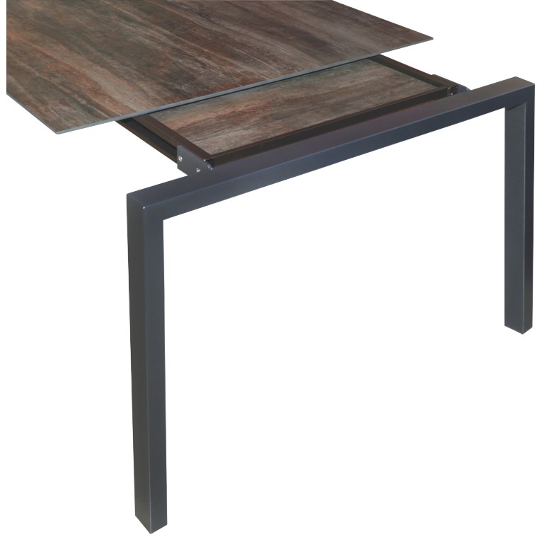 Schaffner Table de jardin LUZERN, extensible, plateau en fibre de verre, disponible en plusieurs versions