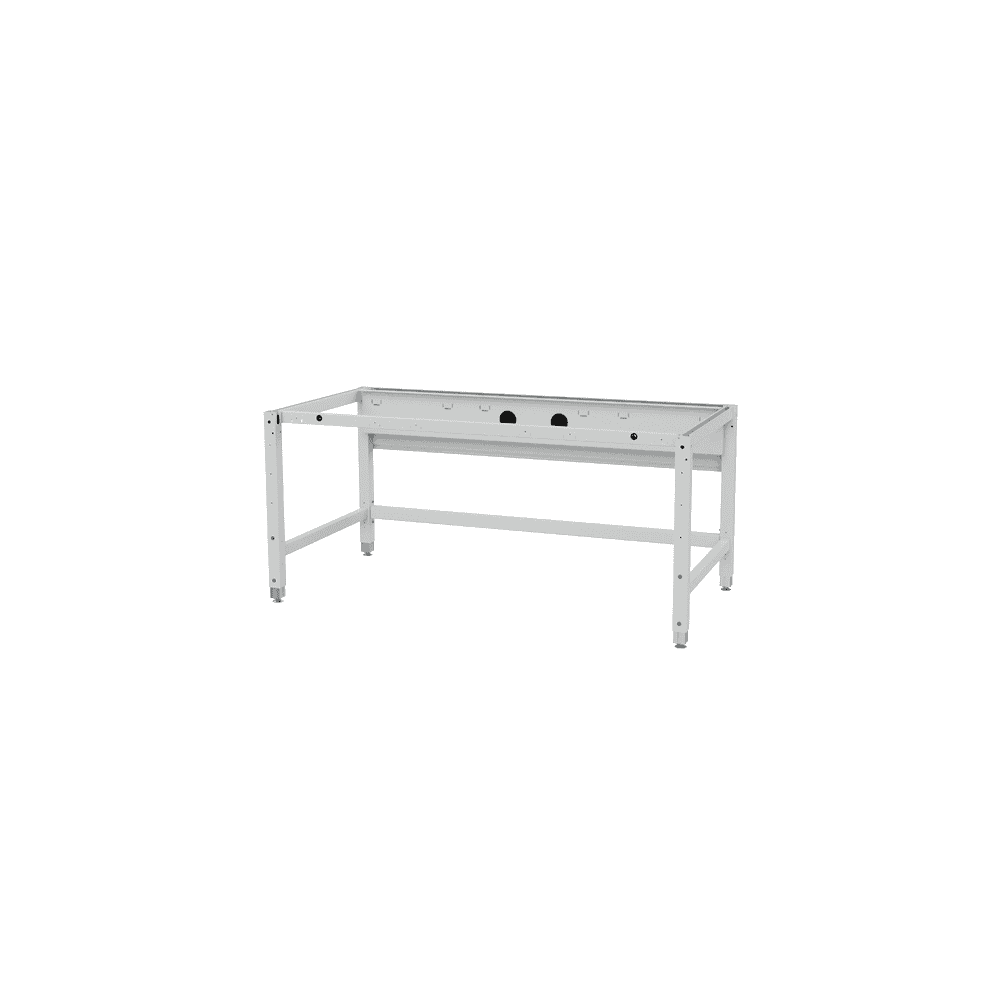 Bedrunka+Hirth ESD-Arbeitsplatz workergo 4-Fuss, Grundgestell Tiefe 900 mm, höhenverstellbar mit Kurbelverstellung, 2 Breiten